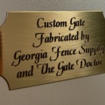 Custom brass plate